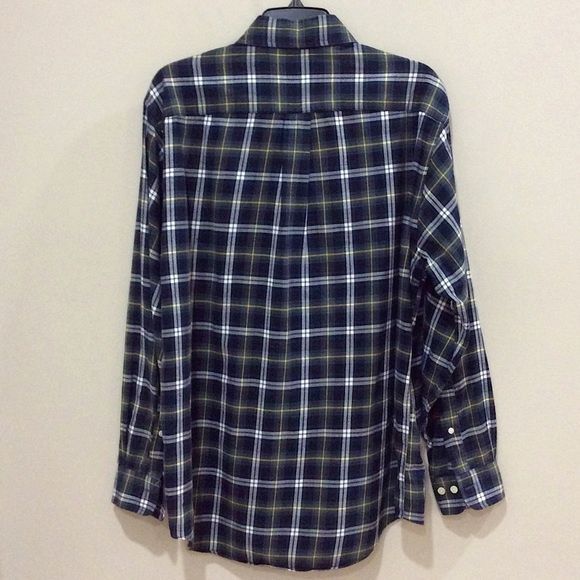 Brooks Brothers Plaid Flannel Shirt Button Front Cotton Mens Sz Med Multi-Color - Picture 4 of 4